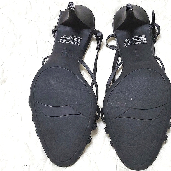 FIONI black strappy sandals - Picture 6 of 8